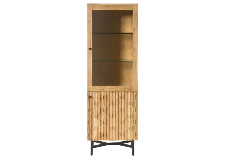 Vitrine Akazie 60x40x180 natur lackiert LONDON #115