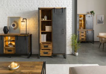 INKL LIEFG online Spind SALBEI Kleiderschrank industrial Kommode